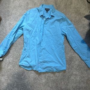 Express Large dress shirt blue